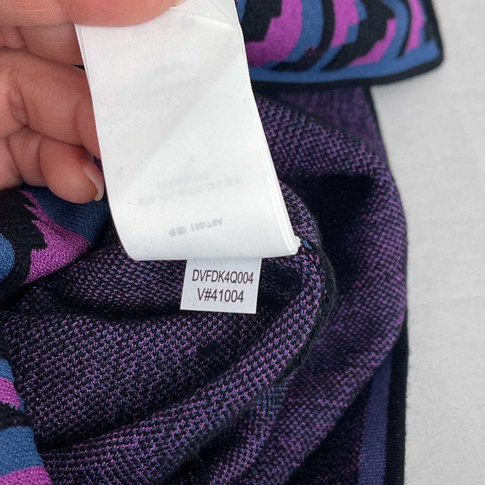 Diane Von Furstenberg Anahi Wool-blend Sheath Dress Purple Women's Size XS - Picture 11 of 13